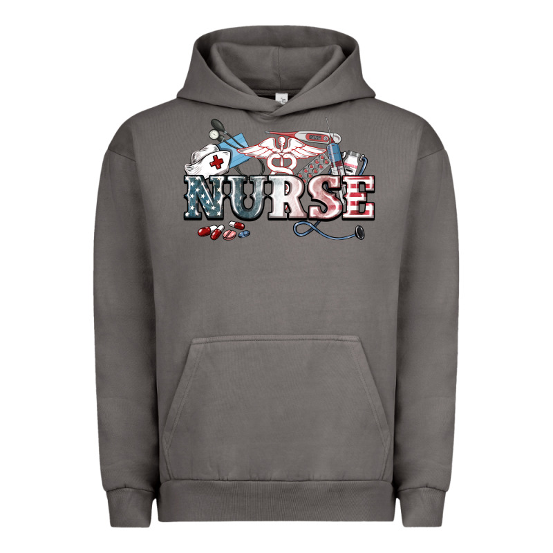 American Nurse 4th Of July Urban Hoodie by HowdyJamesFarm | Teevron