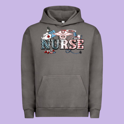 American Nurse 4th Of July Urban Hoodie Designed By Howdyjamesfarm