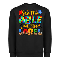 Black see the able not the label Heavyweight Sweatshirt - JahusDesignShop