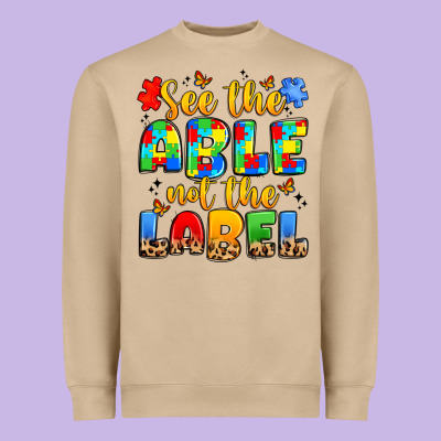 See The Able Not The Label Heavyweight Sweatshirt Designed By Jahusdesignshop