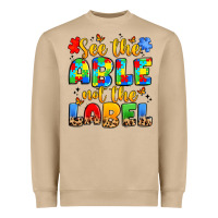 Mushroom see the able not the label Heavyweight Sweatshirt - JahusDesignShop