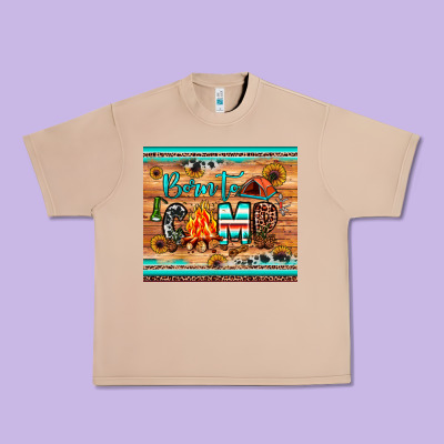 Born To Camp Urban Heavy Tee Designed By Jahusdesignshop