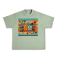 Oil Green born to camp Urban Heavy Tee - JahusDesignShop