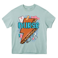 Arona nurse lightning bolt Heavy Core Tee - MaliasSmallBusiness