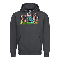 Smoke hop rabbit Zipper Hoodie - MaliasSmallBusiness