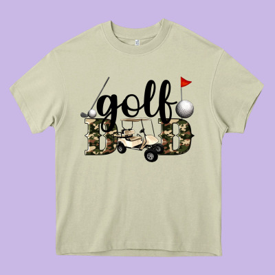 Golf Dad Heavy Core Tee Designed By Artiststas