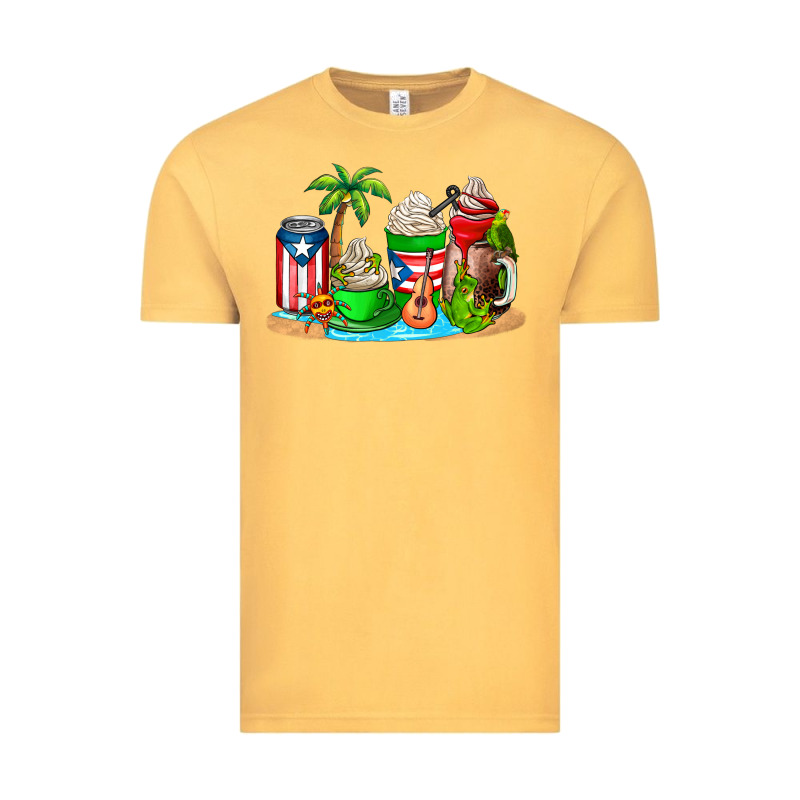 Puerto Rico Coffee Cups Vintage Tee by AdoDesignShop | Teevron