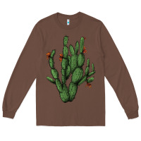 Chestnut cactus with flowers Long Sleeve Tee - AdoDesignShop