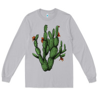 Moon Dust cactus with flowers Long Sleeve Tee - AdoDesignShop
