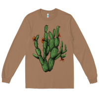 Toasted Coconut cactus with flowers Long Sleeve Tee - AdoDesignShop
