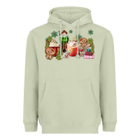 Matcha gingerbread coffee Heavyweight Hoodie - MaliasSmallBusiness