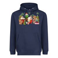Navy gingerbread coffee Heavyweight Hoodie - MaliasSmallBusiness