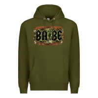 Army Green Camouflage Patterned Babe Tried Premium Hoodie - Bettercallsaul