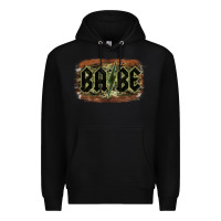 Black Camouflage Patterned Babe Tried Premium Hoodie - Bettercallsaul