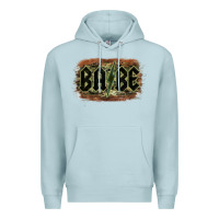 Blue Mist Camouflage Patterned Babe Tried Premium Hoodie - Bettercallsaul
