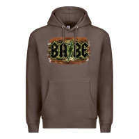Coffee Camouflage Patterned Babe Tried Premium Hoodie - Bettercallsaul