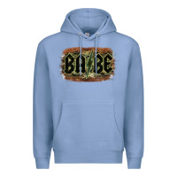 Colony Blue Camouflage Patterned Babe Tried Premium Hoodie - Bettercallsaul