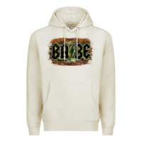 Oatmeal Heather Camouflage Patterned Babe Tried Premium Hoodie - Bettercallsaul
