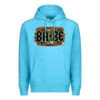 Ocean Blue Camouflage Patterned Babe Tried Premium Hoodie - Bettercallsaul