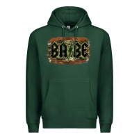 Sports Green Camouflage Patterned Babe Tried Premium Hoodie - Bettercallsaul