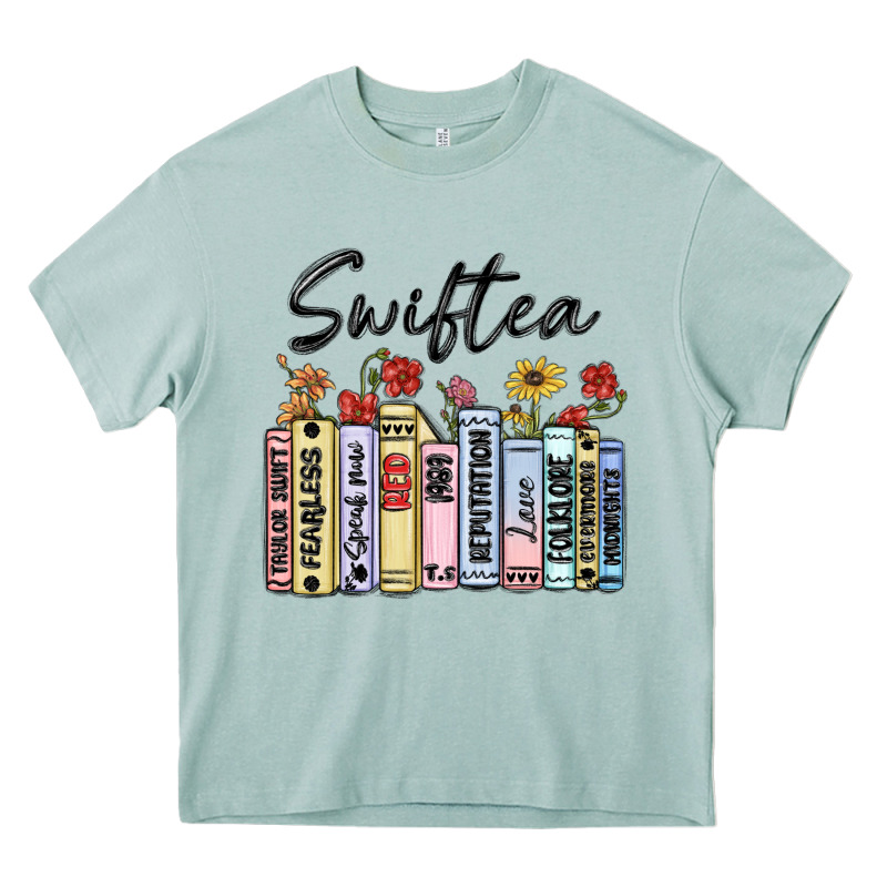 Swiftea Books Heavy Core Tee by MaliasSmallBusiness | Teevron