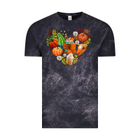 Cloud Black pumpkin and latte with fall Vintage Tee - AdoDesignShop