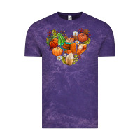 Cloud Purple pumpkin and latte with fall Vintage Tee - AdoDesignShop