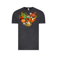 Vintage Black pumpkin and latte with fall Vintage Tee - AdoDesignShop