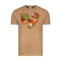 Vintage Camel pumpkin and latte with fall Vintage Tee - AdoDesignShop