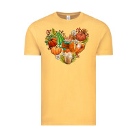 Pumpkin And Latte With Fall Vintage Tee | Teevron