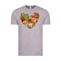Vintage Zinc pumpkin and latte with fall Vintage Tee - AdoDesignShop