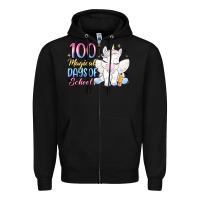 Black 100 magical days of school Zipper Hoodie - MaliasSmallBusiness