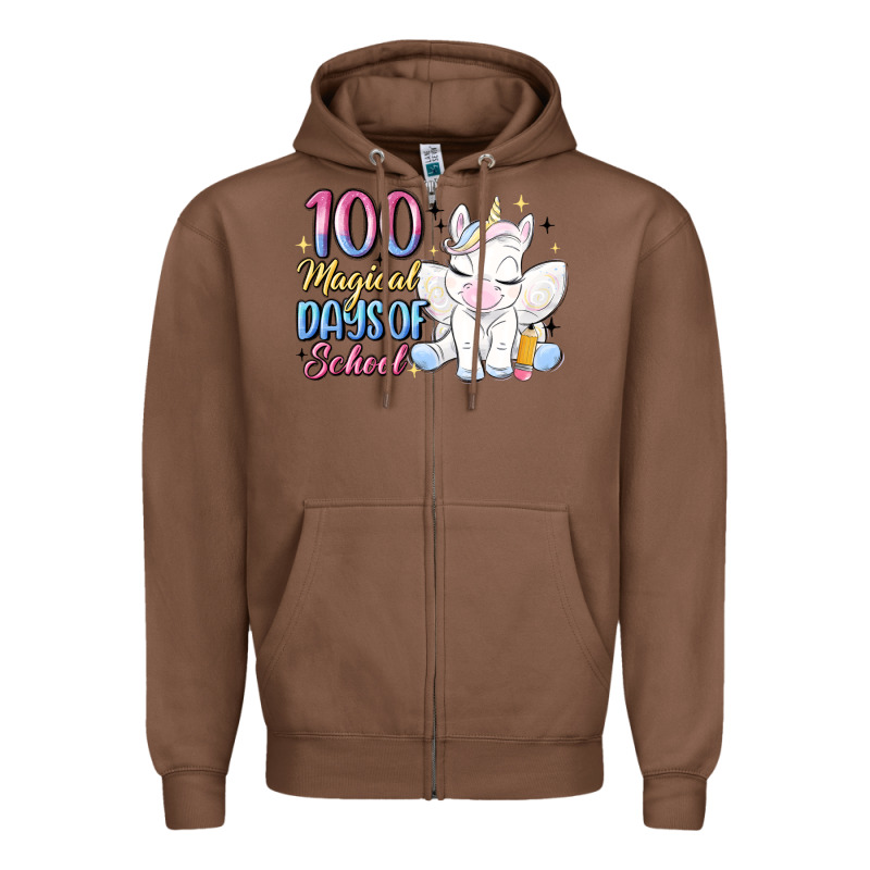100 Magical Days Of School Zipper Hoodie by MaliasSmallBusiness | Teevron