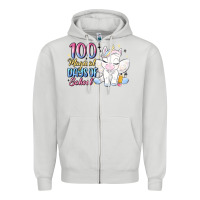 Dove Grey 100 magical days of school Zipper Hoodie - MaliasSmallBusiness