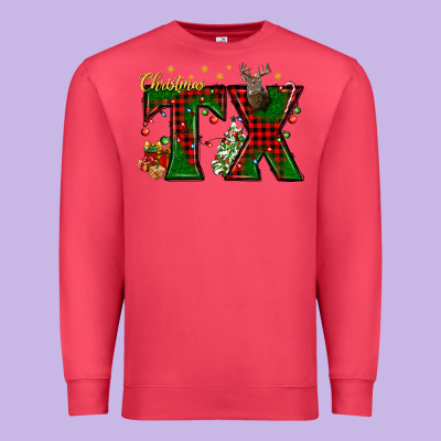 Christmas Texas With Deer Premium Sweatshirt Designed By Bundleandbundleshop