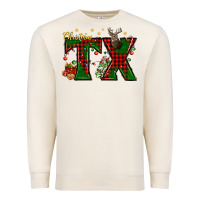 Sandshell Christmas Texas With Deer Premium Sweatshirt - BundleAndBundleShop
