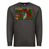 Smoke Christmas Texas With Deer Premium Sweatshirt - BundleAndBundleShop