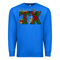 True Royal Christmas Texas With Deer Premium Sweatshirt - BundleAndBundleShop