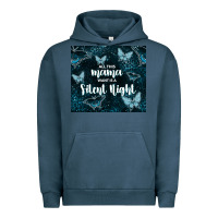 Pigment Midnight Navy all this mama want is a silent night Urban Hoodie - TumblerDesignByShophia