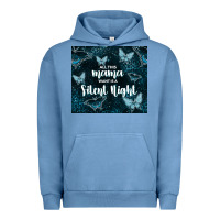 Pigment Pebble Blue all this mama want is a silent night Urban Hoodie - TumblerDesignByShophia