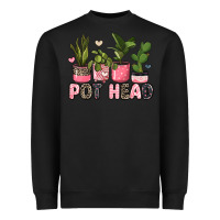 Black pot head plants Heavyweight Sweatshirt - JahusDesignShop