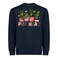 Navy pot head plants Heavyweight Sweatshirt - JahusDesignShop