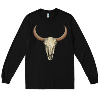 Black bull skull Long Sleeve Tee - AdoDesignShop