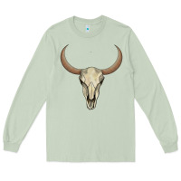 Matcha bull skull Long Sleeve Tee - AdoDesignShop