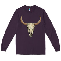 Plum bull skull Long Sleeve Tee - AdoDesignShop