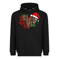 Black christmas paw heart Heavyweight Hoodie - MaliasSmallBusiness