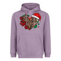 Lavender christmas paw heart Heavyweight Hoodie - MaliasSmallBusiness