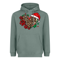 Sage christmas paw heart Heavyweight Hoodie - MaliasSmallBusiness
