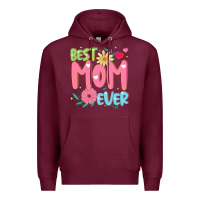 Burgundy best mom ever Premium Hoodie - JahusDesignShop