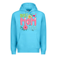 Ocean Blue best mom ever Premium Hoodie - JahusDesignShop